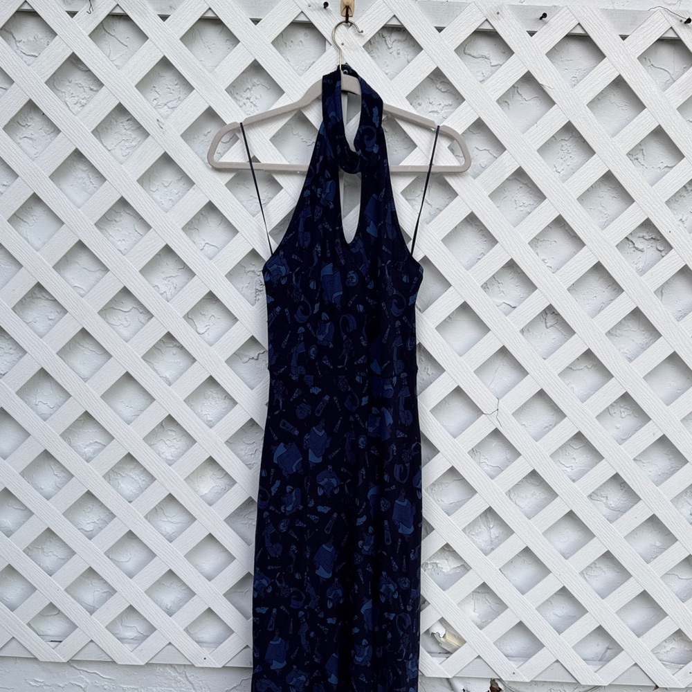 Her Universe Mid Length Emperors New Groove Yzma Blue Halter Dress